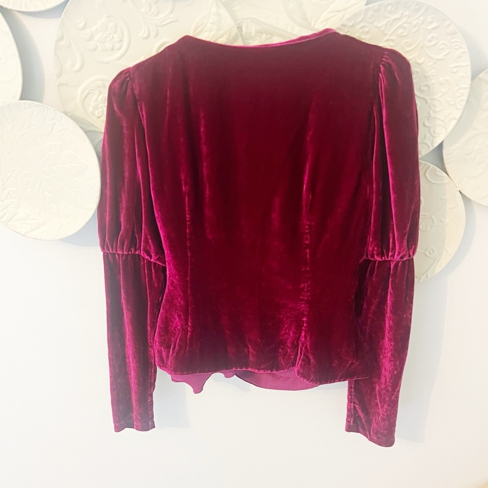Small Cinq a Sept Velvet Top - Picture 4 of 5
